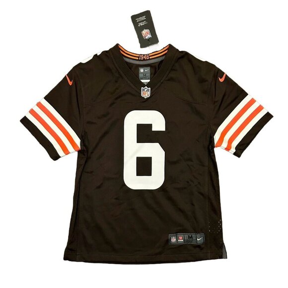Nike Cleveland Browns NFL Mayfield #6 Football Jersey Youth Size M - NWT $85 - Picture 1 of 16